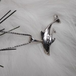 Hand Crafted Silver Dolphin Necklace